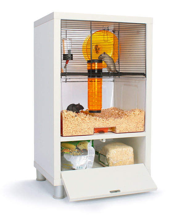hamster cage white