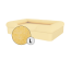 Omlet traagschuim hondenbed groot in geel