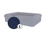 Omlet traagschuim hondenbed groot in middernacht blauw