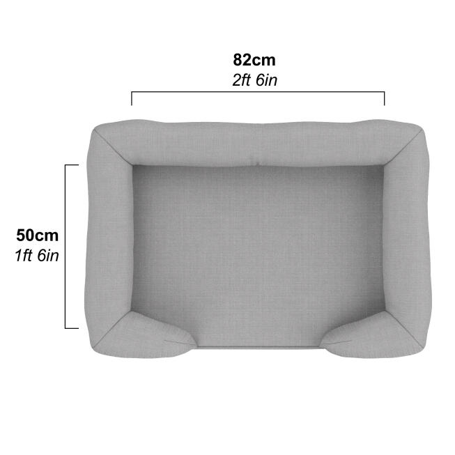 Omlet bolster groot hondenbed afmetingen