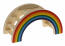 De regenboog speelbrug heeft treden en een platform voor hamsters. De regenboog speelbrug heeft treden en een platform voor hamsters.