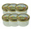 Honingpotjes en etiketten - set van 6