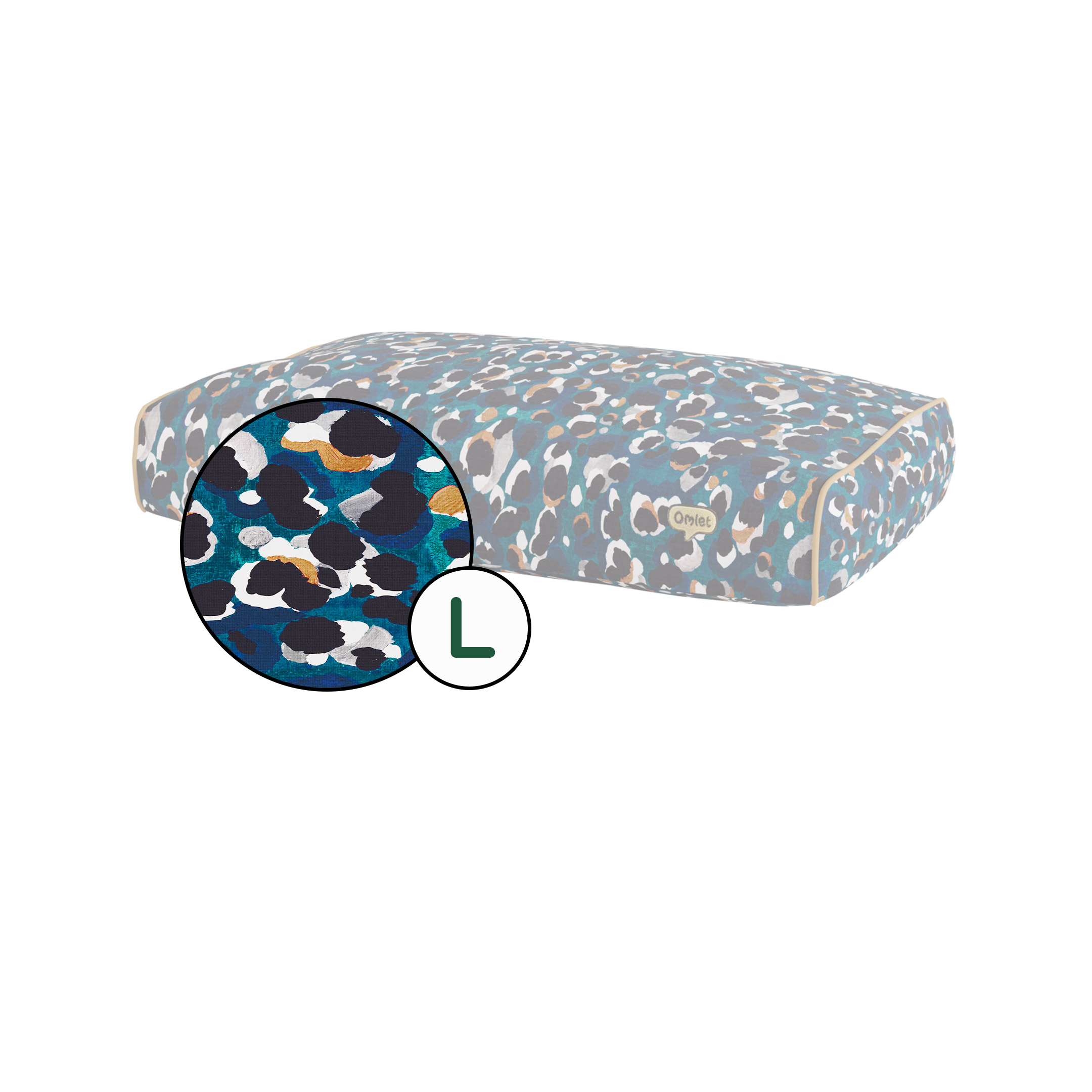 Dog's Companion - Losse Hoes Dark Grey Bouclé Voor Hondenkussen Hondenbed S 70x50cm