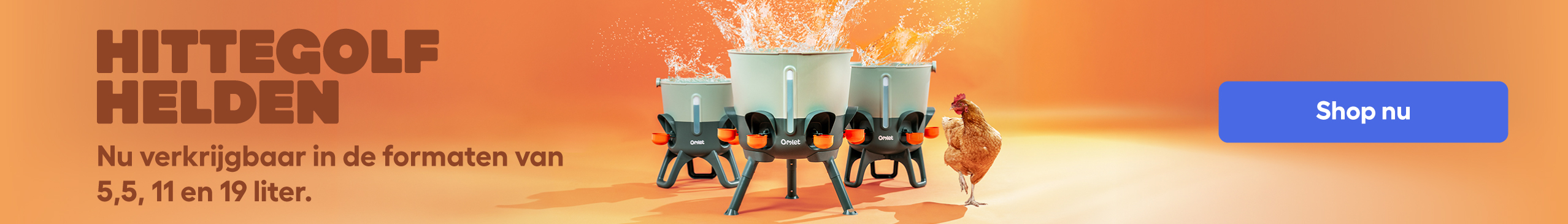 omlet insulated chicken waterer range