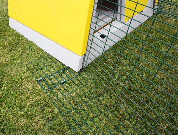 La jupe garde vos poulets en sécurité à l'intérieur