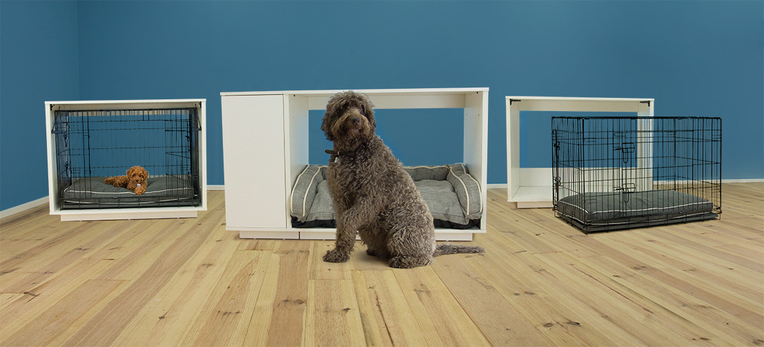 De Fido Nook heeft een uitneembare bench voor puppytraining en onderweg