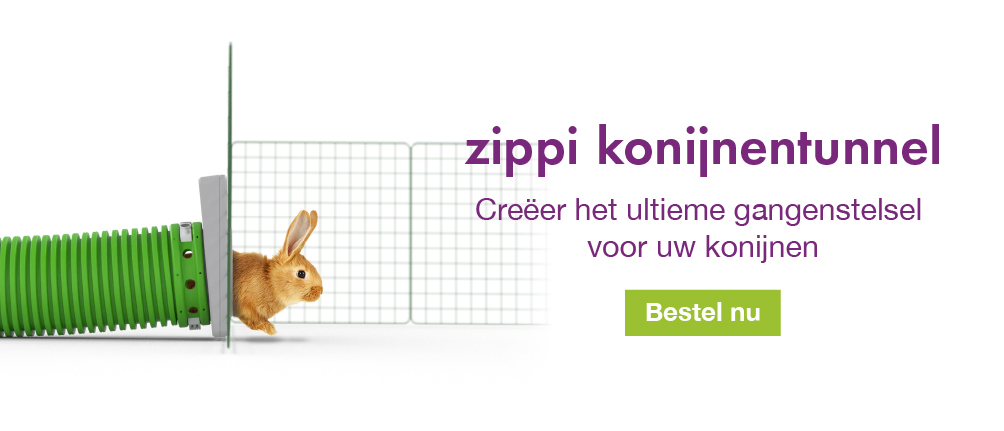 Zippi Rabbit Tunnel System Banner